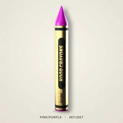 Pink/purple crayon, #EF1DE7