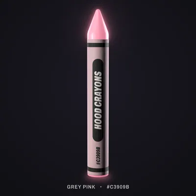 Grey Pink crayon, #C3909B