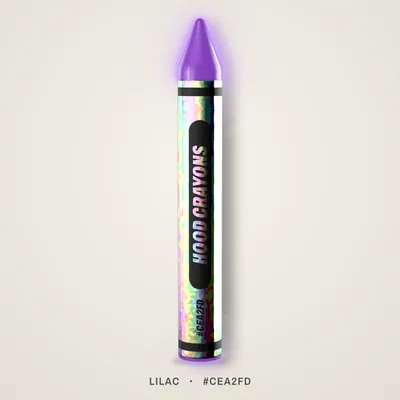 Lilac crayon, #CEA2FD