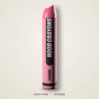 Rosy Pink crayon, #F6688E
