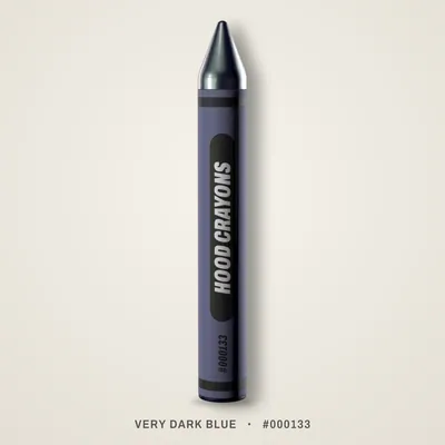 Very Dark Blue crayon, #000133