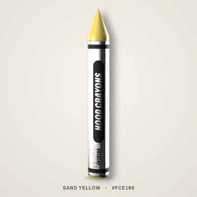 Sand Yellow crayon, #FCE166