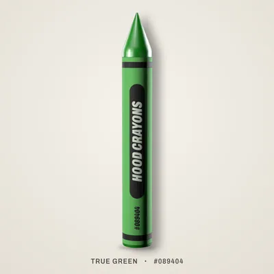 True Green crayon, #089404