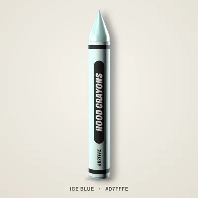 Ice Blue crayon, #D7FFFE