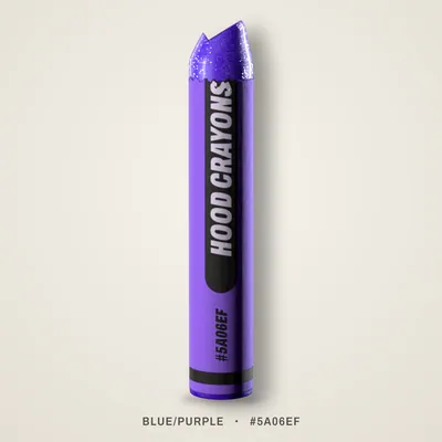 Blue/purple crayon, #5A06EF
