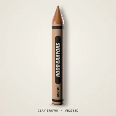 Clay Brown crayon, #B2713D