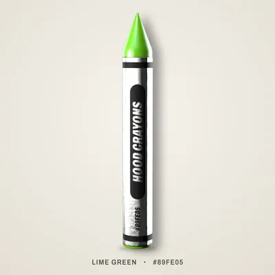 Lime Green crayon, #89FE05