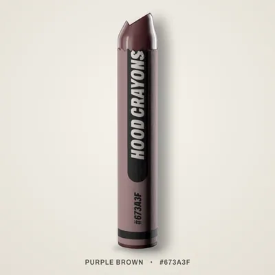 Purple Brown crayon, #673A3F