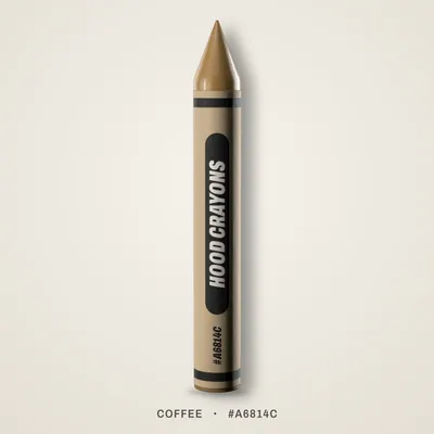 Coffee crayon, #A6814C