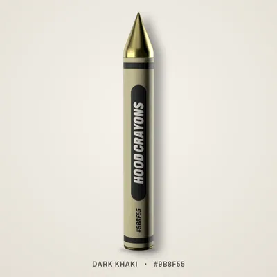Dark Khaki crayon, #9B8F55