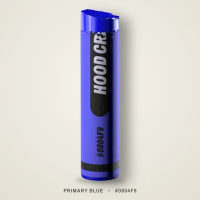Primary Blue crayon, #0804F9