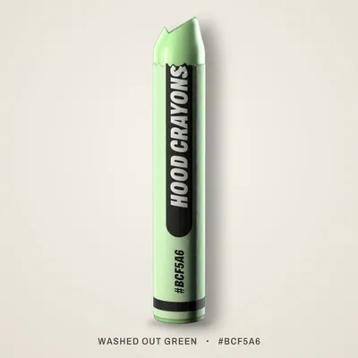 Washed Out Green crayon, #BCF5A6