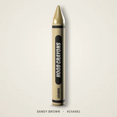 Sandy Brown crayon, #C4A661