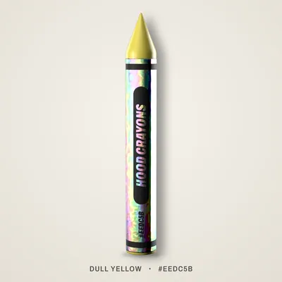 Dull Yellow crayon, #EEDC5B