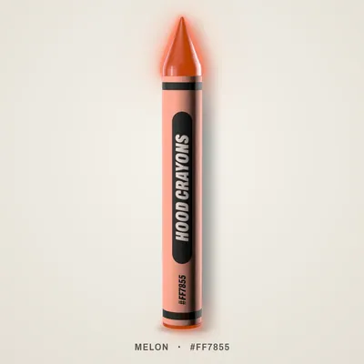 Melon crayon, #FF7855