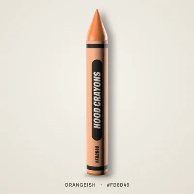 Orangeish crayon, #FD8D49
