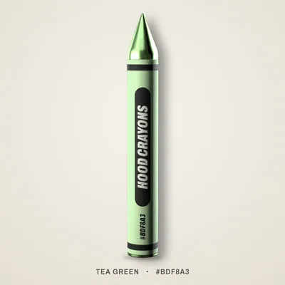 Tea Green crayon, #BDF8A3