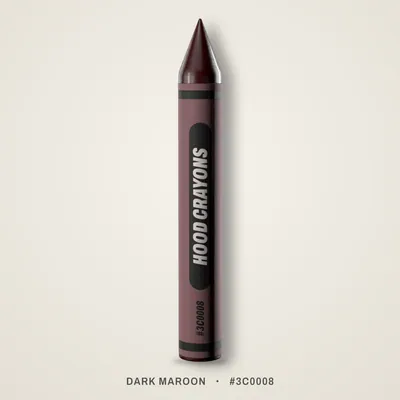 Dark Maroon crayon, #3C0008