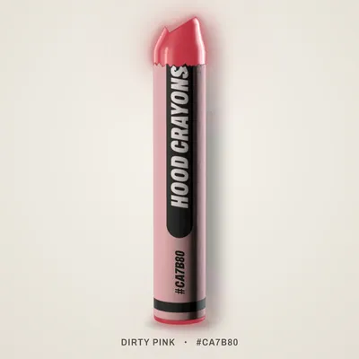 Dirty Pink crayon, #CA7B80