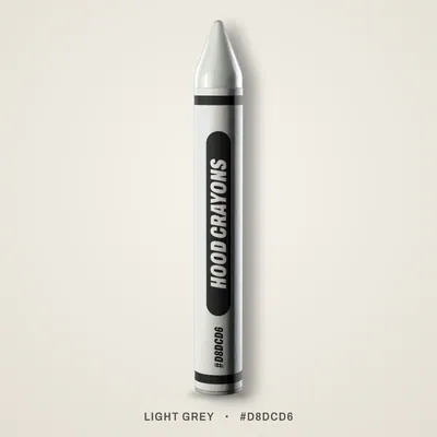 Light Grey crayon, #D8DCD6