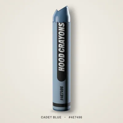 Cadet Blue crayon, #4E7496