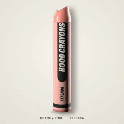 Peachy Pink crayon, #FF9A8A