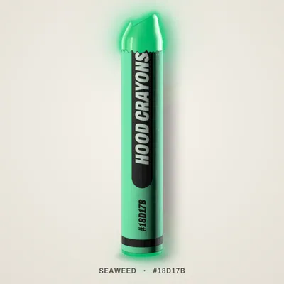 Seaweed crayon, #18D17B