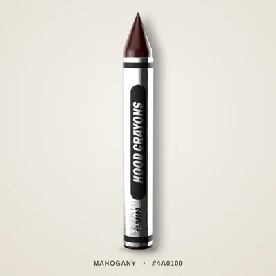 Mahogany crayon, #4A0100