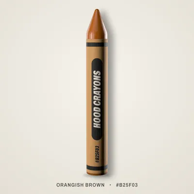 Orangish Brown crayon, #B25F03