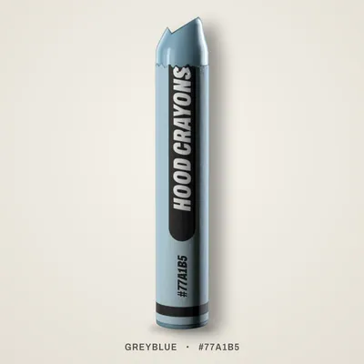 Greyblue crayon, #77A1B5