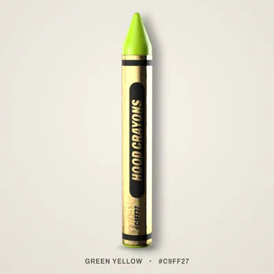 Green Yellow crayon, #C9FF27