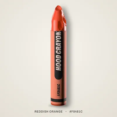 Reddish Orange crayon, #F8481C