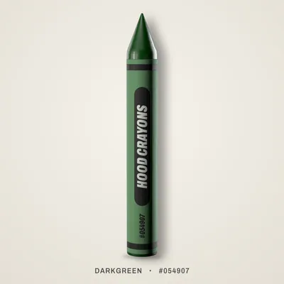 Darkgreen crayon, #054907