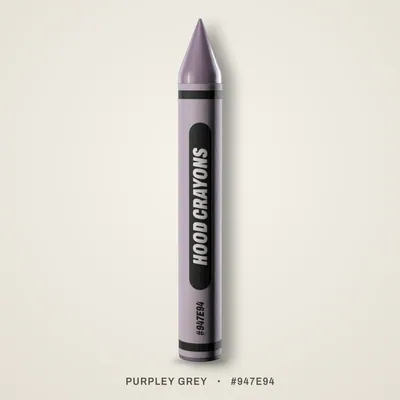 Purpley Grey crayon, #947E94