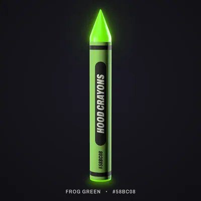 Frog Green crayon, #58BC08