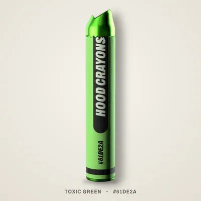 Toxic Green crayon, #61DE2A