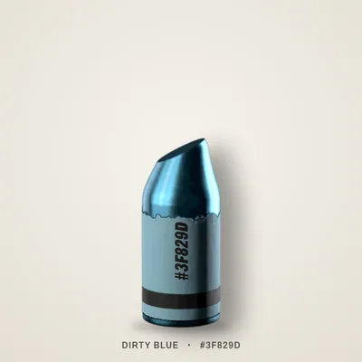 Dirty Blue crayon, #3F829D