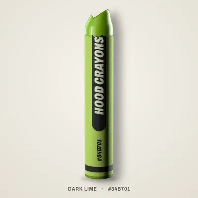 Dark Lime crayon, #84B701