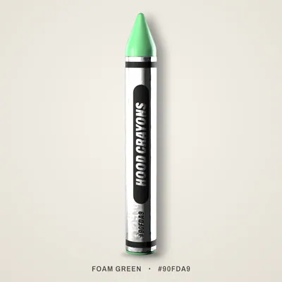 Foam Green crayon, #90FDA9