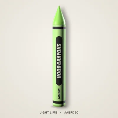 Light Lime crayon, #AEFD6C