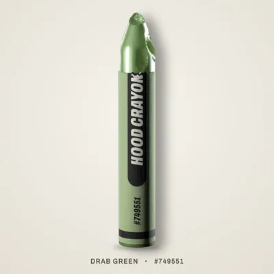 Drab Green crayon, #749551