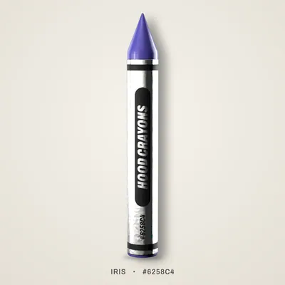 Iris crayon, #6258C4