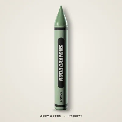 Grey Green crayon, #789B73
