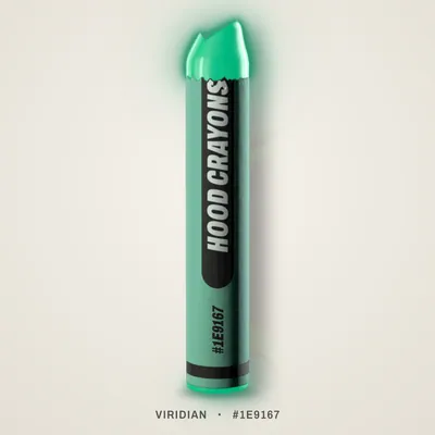 Viridian crayon, #1E9167