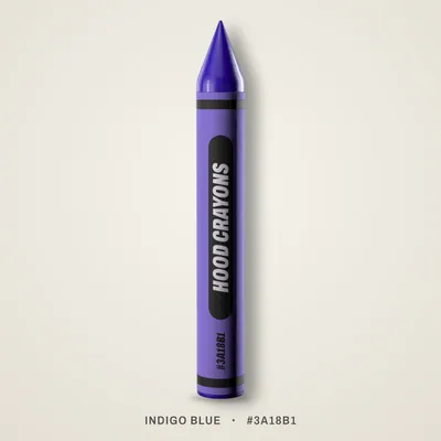 Indigo Blue crayon, #3A18B1