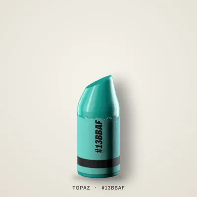 Topaz crayon, #13BBAF