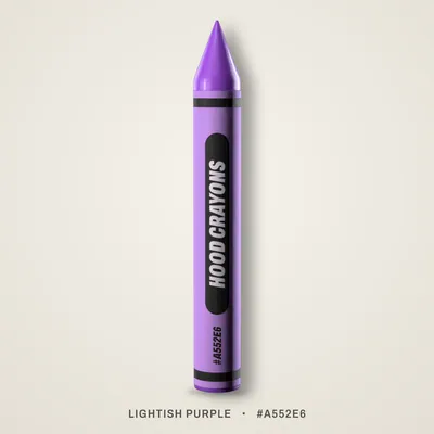 Lightish Purple crayon, #A552E6
