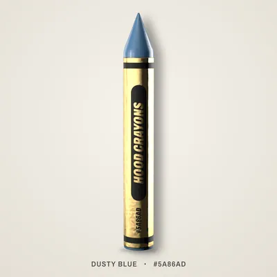 Dusty Blue crayon, #5A86AD