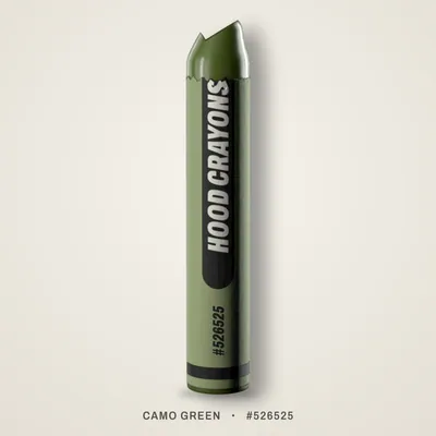Camo Green crayon, #526525