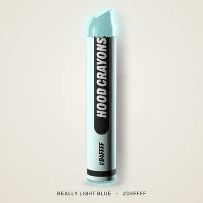 Really Light Blue crayon, #D4FFFF